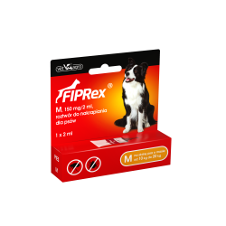 FIPREX "M" 150mg/2ml spot-on 1 pipeta (roztwór do nakrapiania dla psów o masie 10-20 kg )